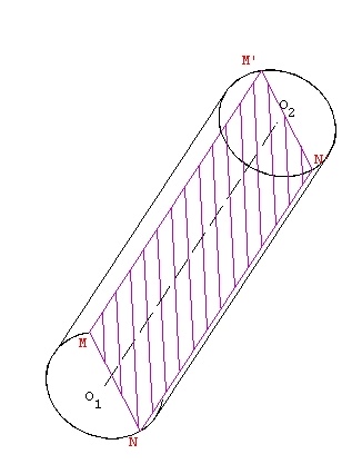 dessin de section de cylindre