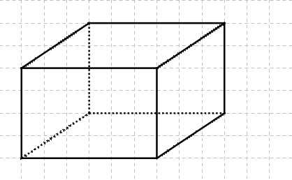 Perspective cavalière du pavé droit