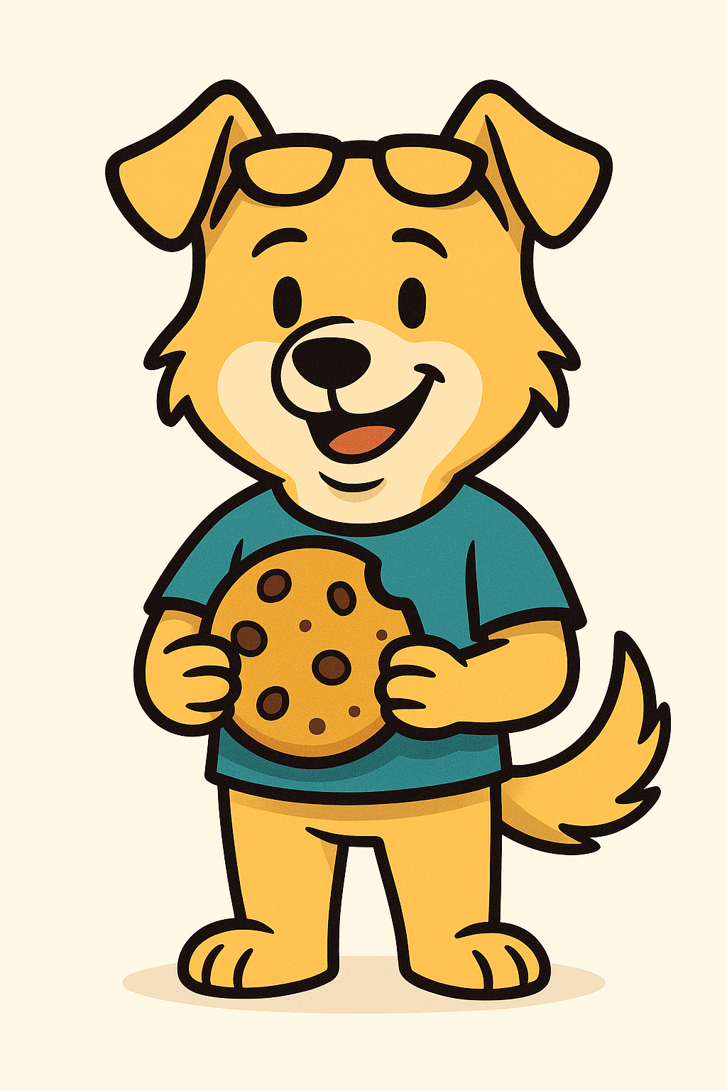 Wouf avec un cookie